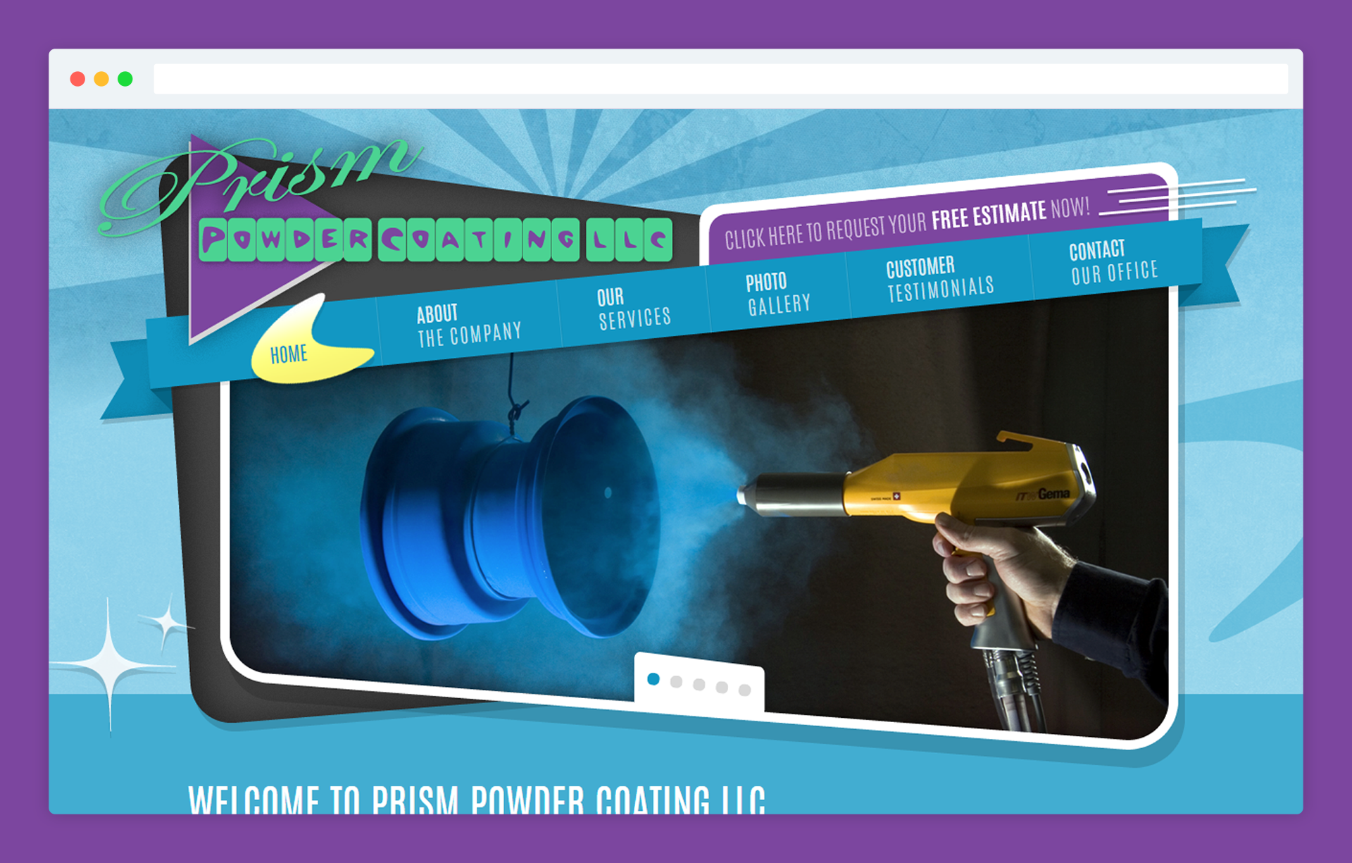 Prism Powder Coating website