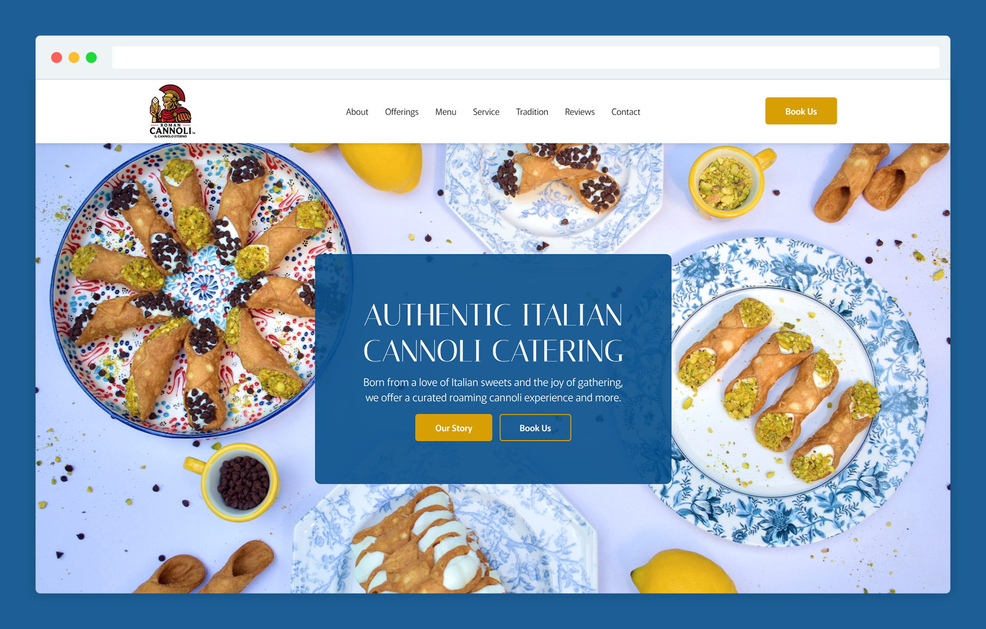 Roman Cannoli website